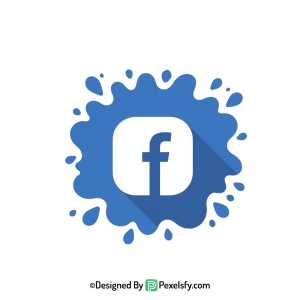 Facebook Splash Logo PNG Background, transparent background
