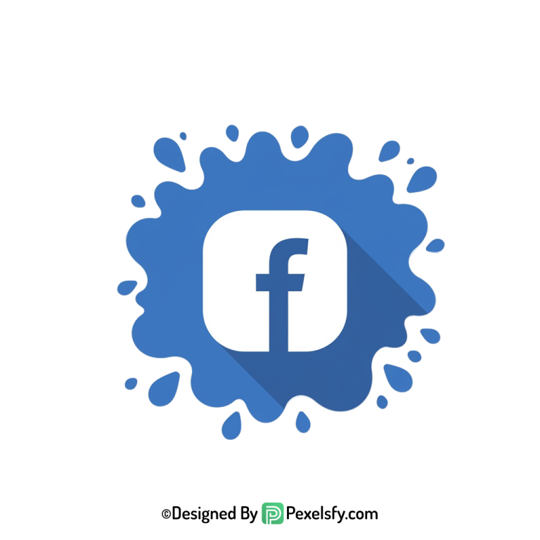 Facebook Splash Logo PNG Background, transparent background