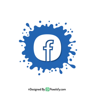 Colorful Facebook Splash Logo PNG, transparent background