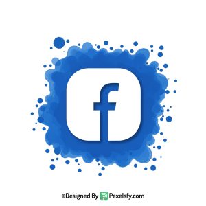 Facebook Splash Logo PNG Design, transparent background