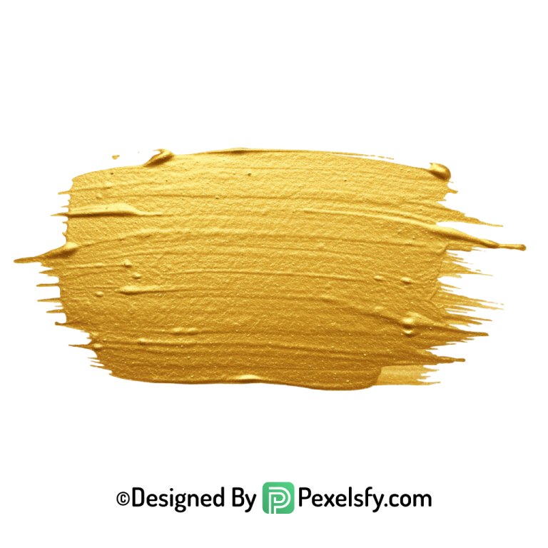 gold paint brush png stroke clipart transparent