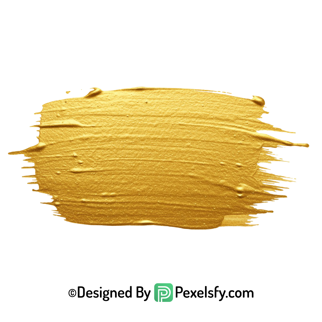 gold paint brush png stroke clipart transparent
