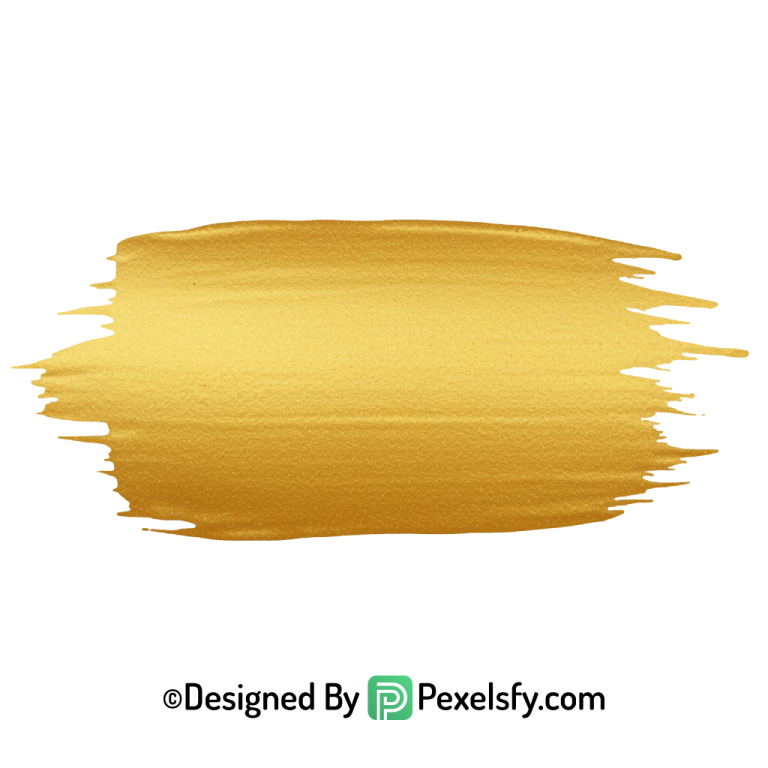 gold paint brush png smooth texture transparent