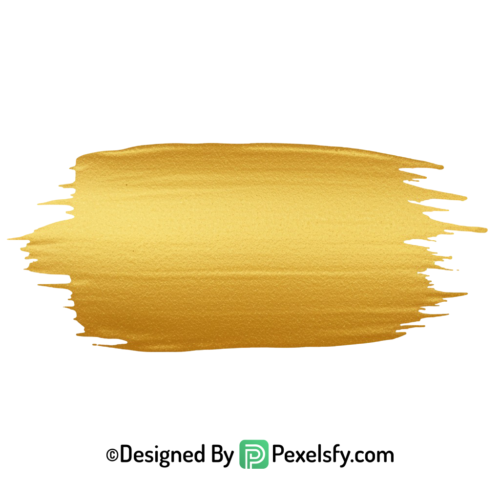 gold paint brush png smooth texture transparent