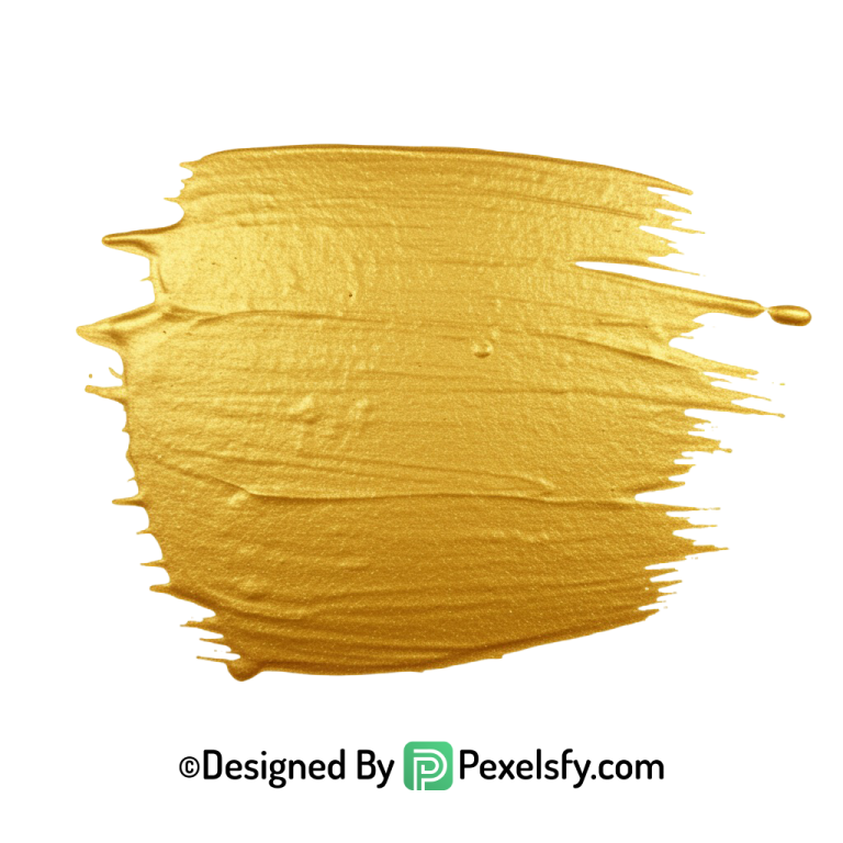 gold paint brush png with texture transparent