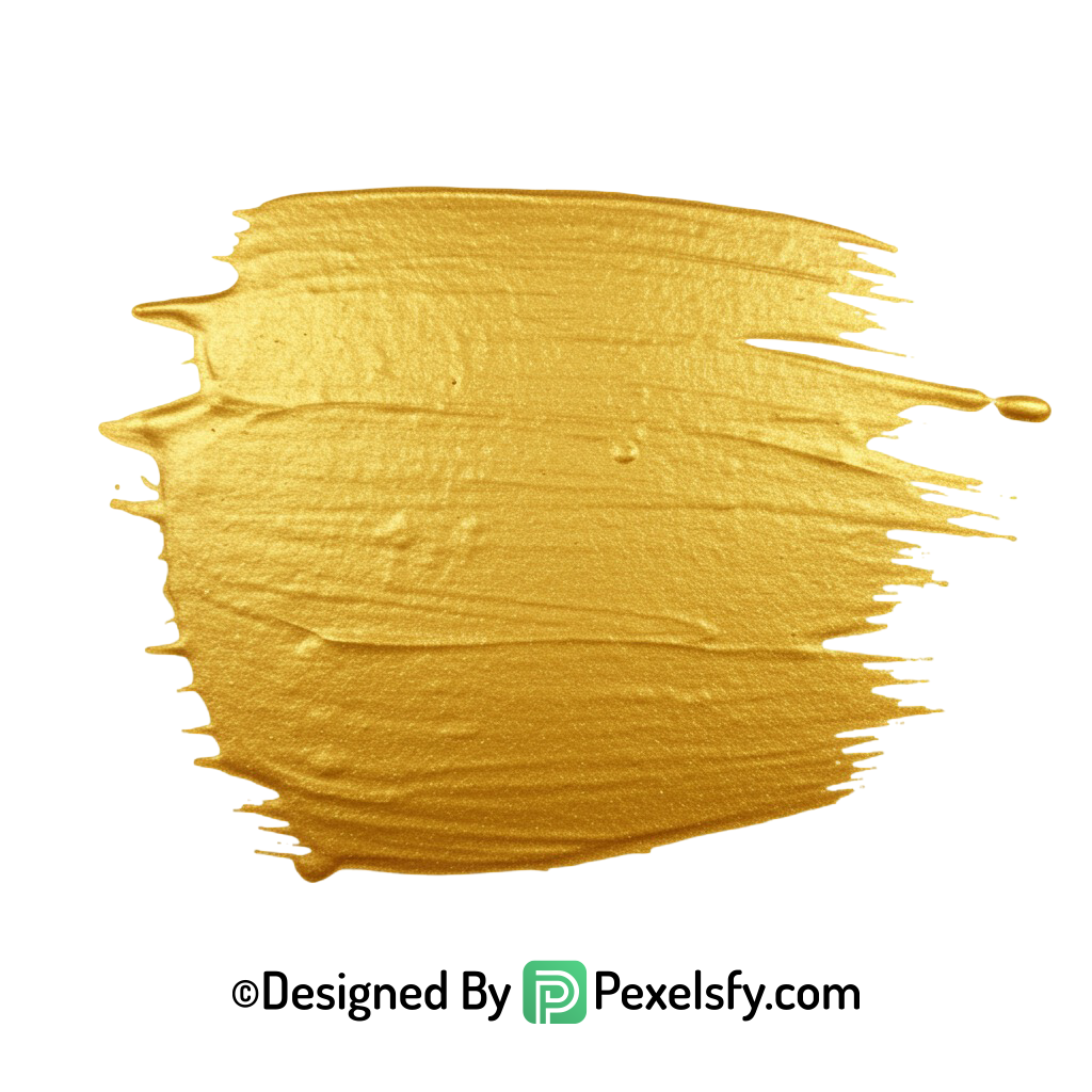 gold paint brush png with texture transparent