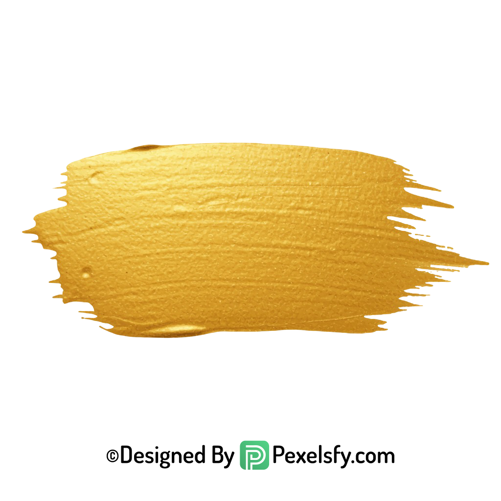 gold paint brush png luxury accent transparent