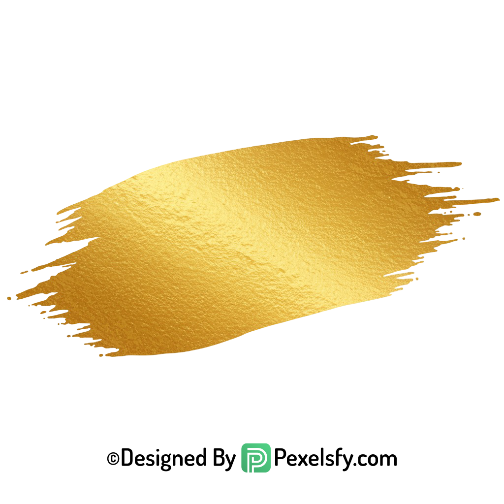 gold paint brush png stylish overlay transparent