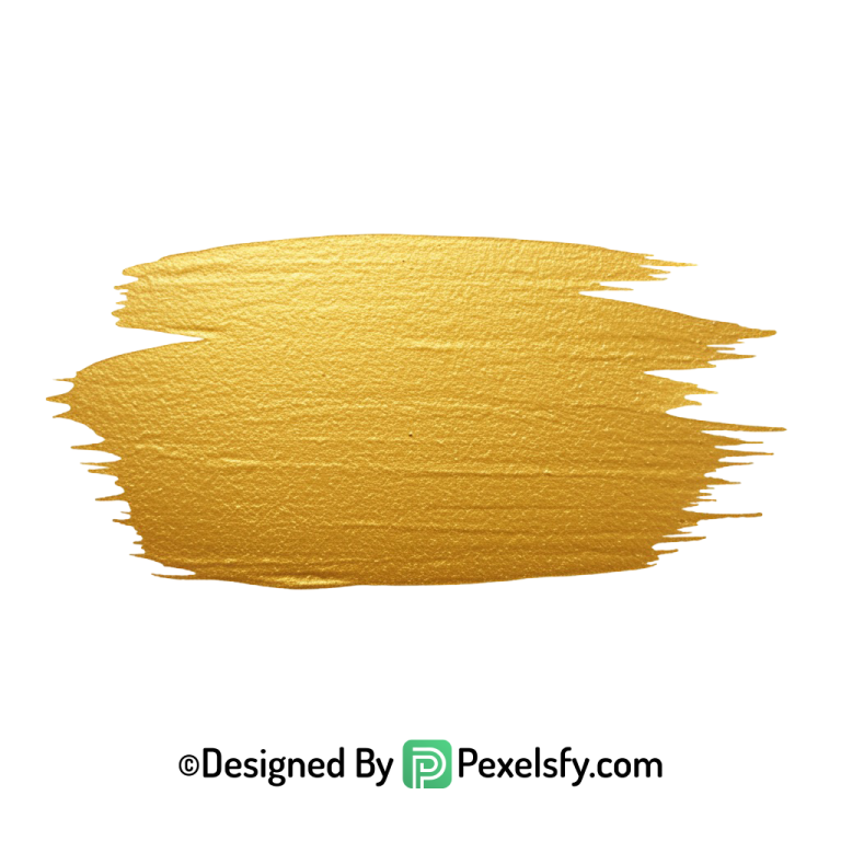 gold paint brush png bold stroke transparent