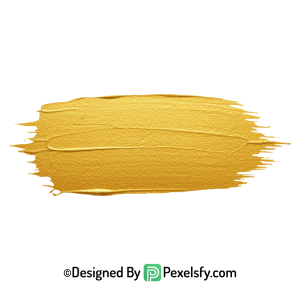 gold paint brush png hand drawn transparent