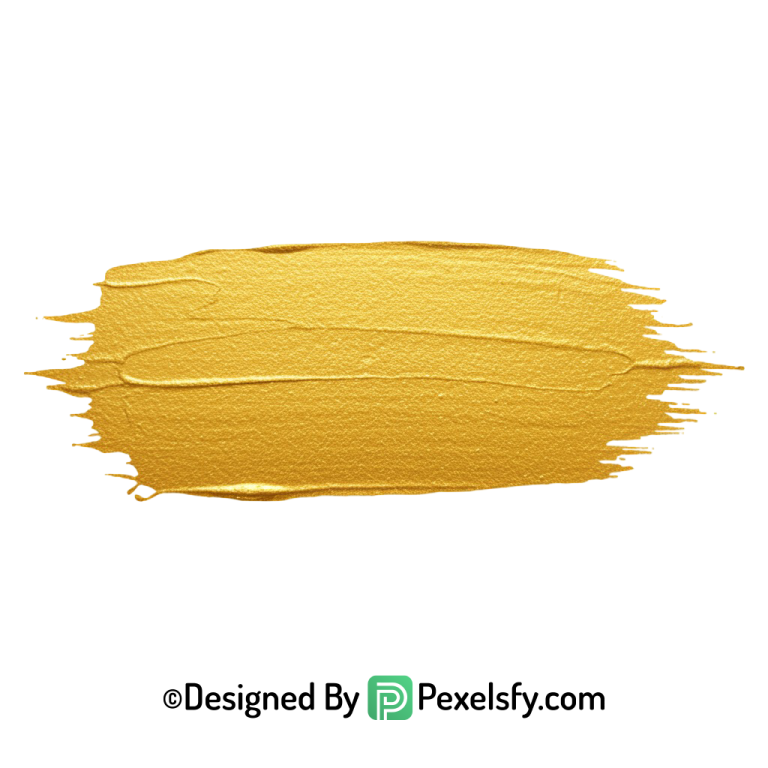 gold paint brush png hand drawn transparent