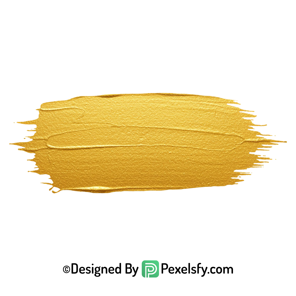 gold paint brush png hand drawn transparent