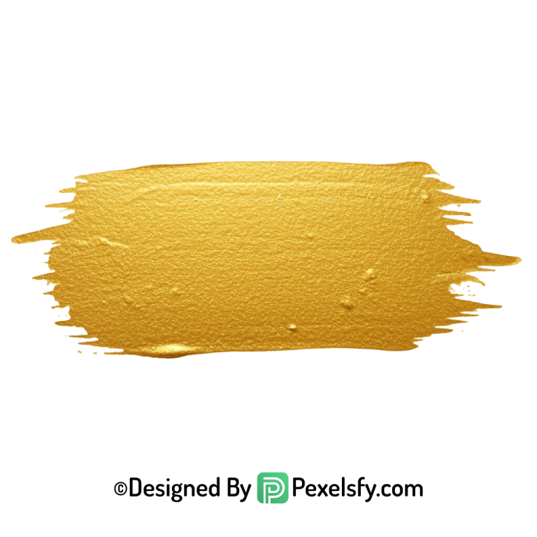 gold paint brush png modern style transparent