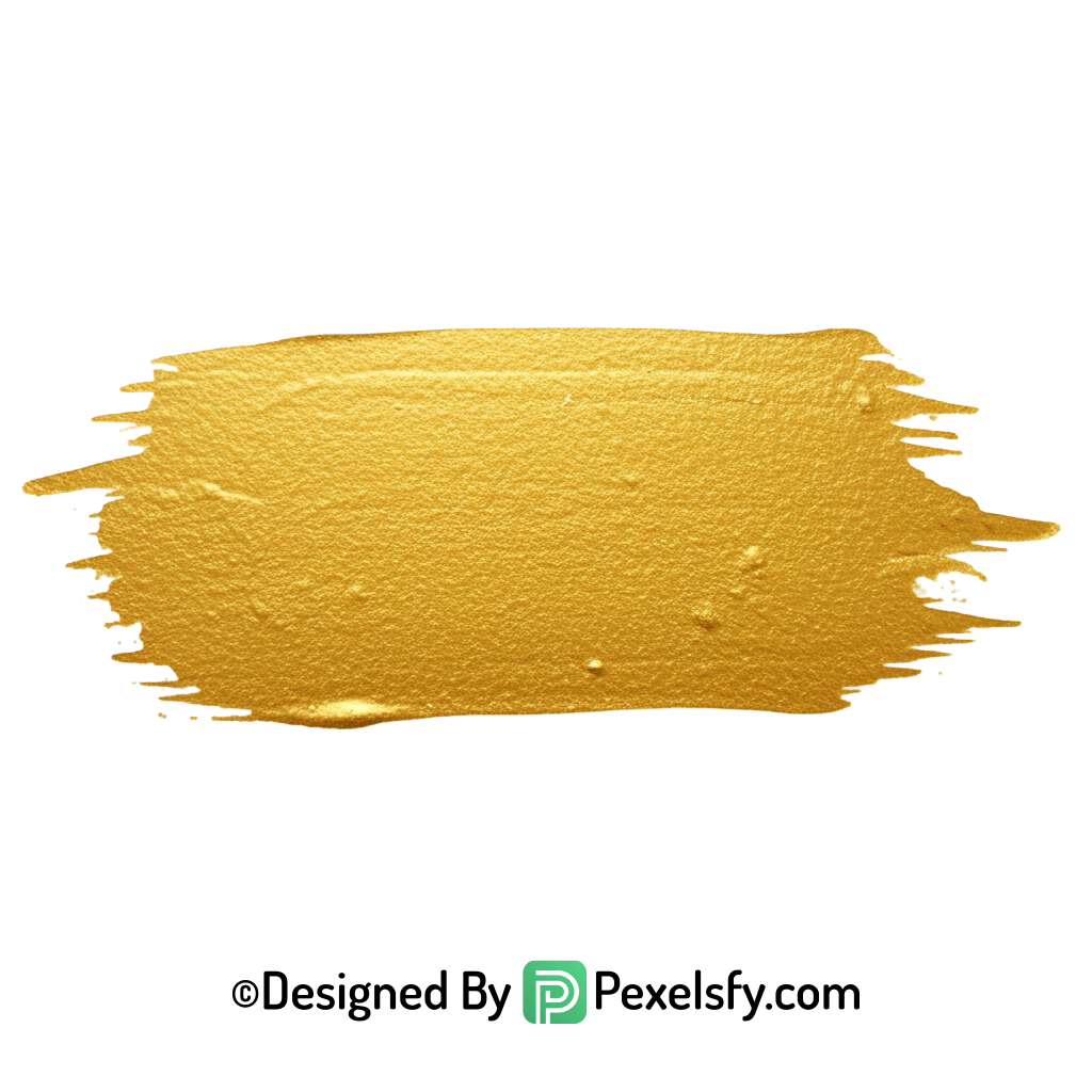 gold paint brush png modern style transparent