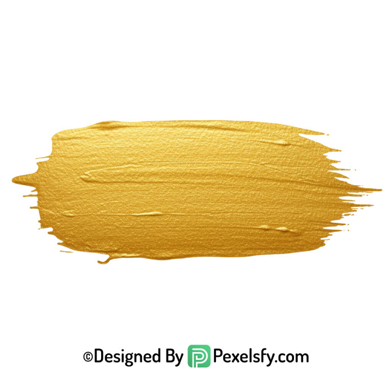 gold paint brush png bright shimmer transparent