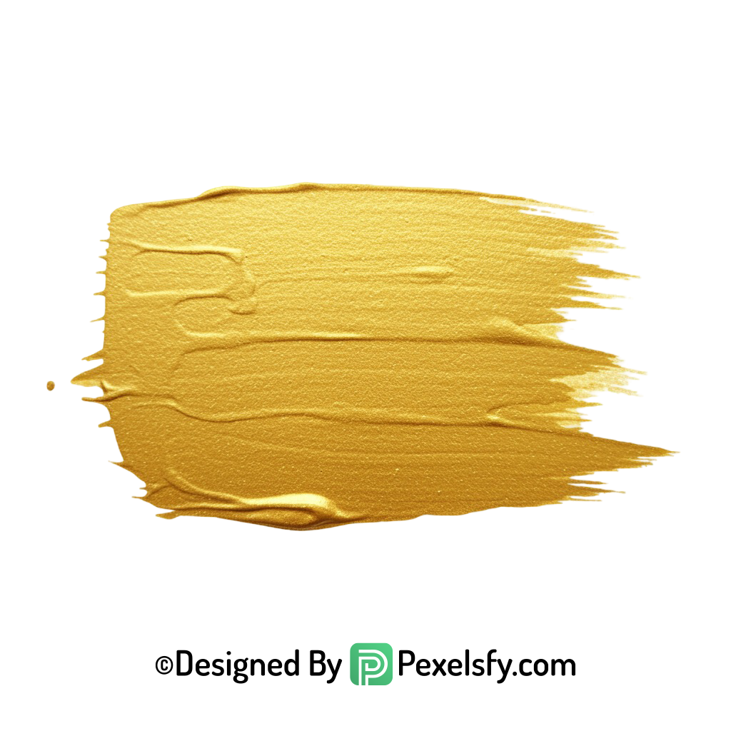 gold paint brush png abstract texture transparent