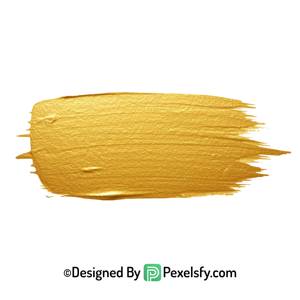 gold paint brush png gradient shine transparent