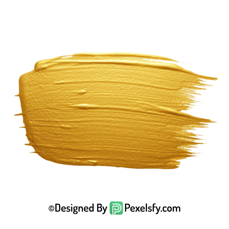 gold paint brush png glossy finish transparent
