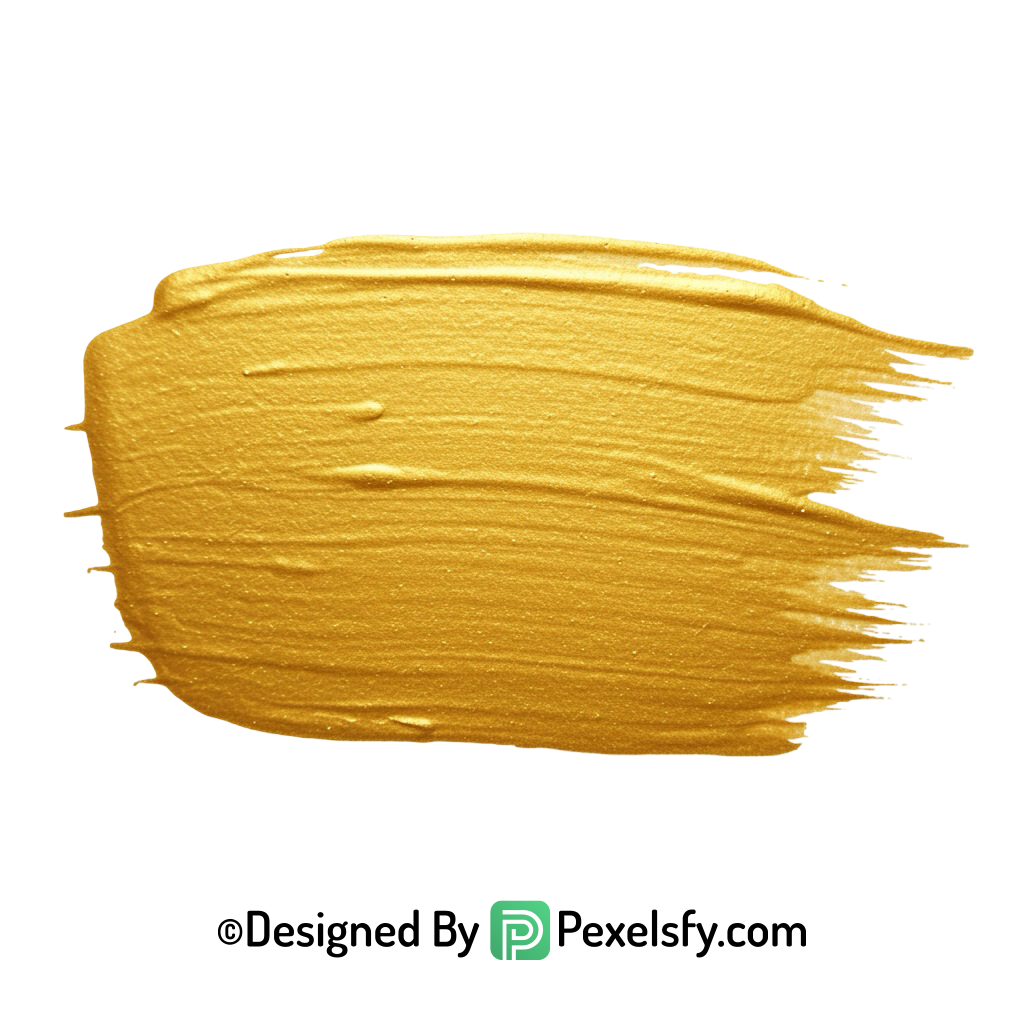 gold paint brush png glossy finish transparent
