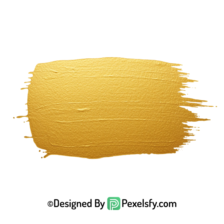 gold paint brush png creative border transparent