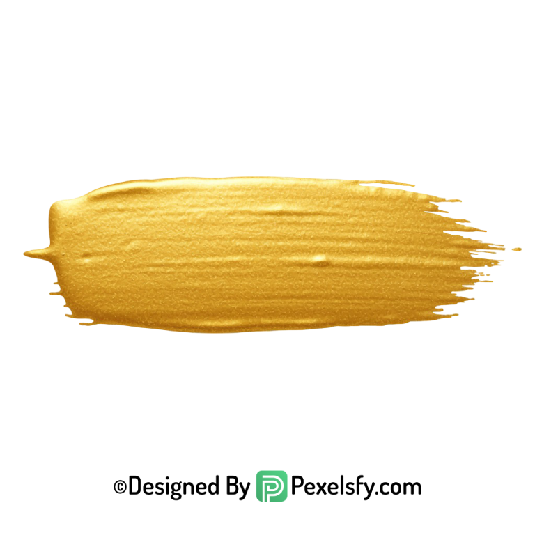 gold paint brush png shimmer stroke transparent