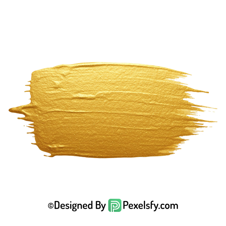 gold paint brush png for background transparent