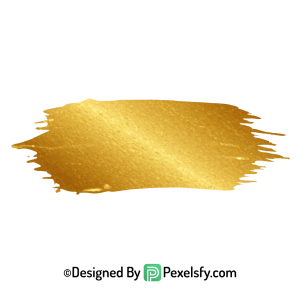 gold paint brush png for branding transparent