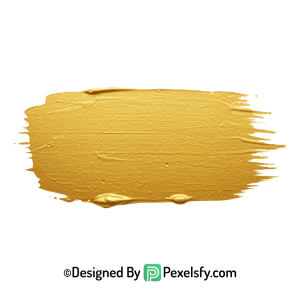 gold paint brush png card design transparent