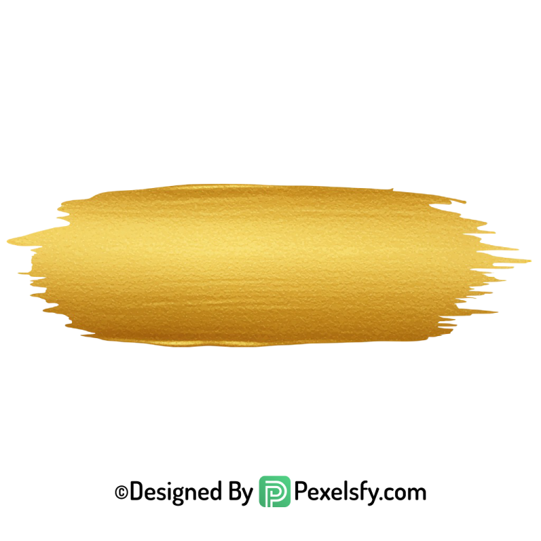 gold paint brush png frame detail transparent
