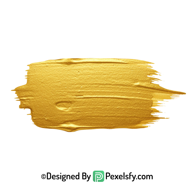 gold paint brush png soft shimmer transparent