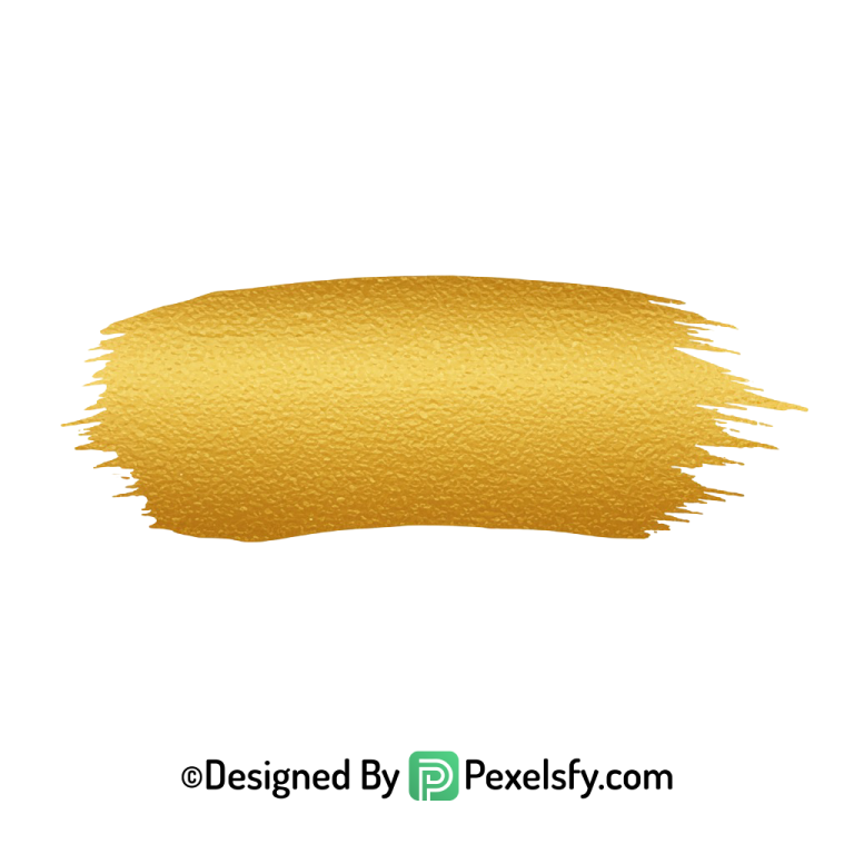 gold paint brush png brush stroke transparent