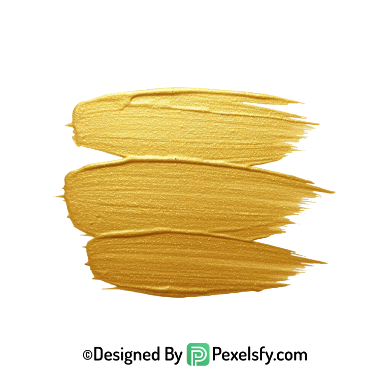 gold paint brush png stroke effect transparent