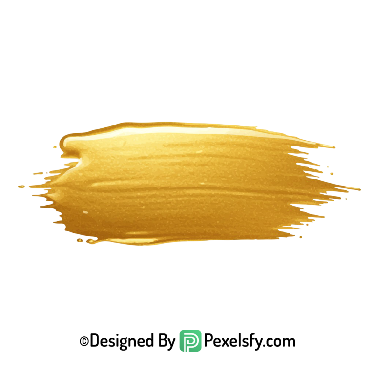 gold paint brush png graphic overlay transparent