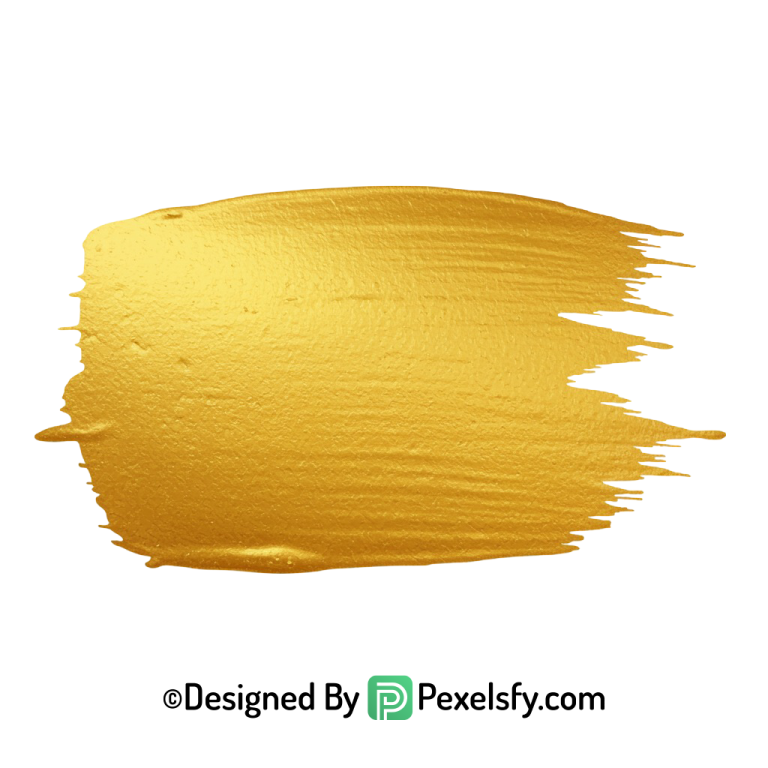 gold paint brush png textured paint transparent