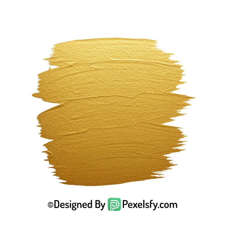 gold paint brush png glossy shine transparent