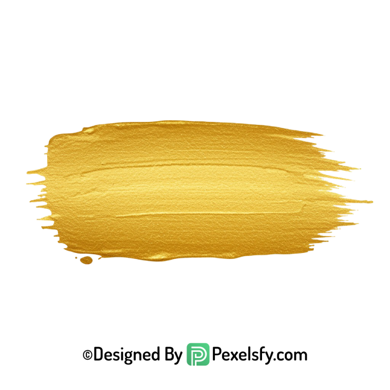 gold paint brush png shimmer clipart transparent