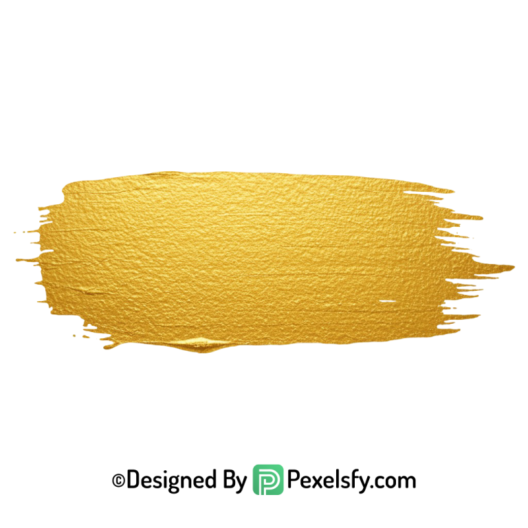 gold paint brush png design overlay transparent