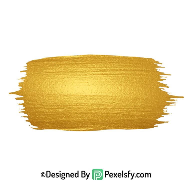 gold paint brush png paint swatch transparent