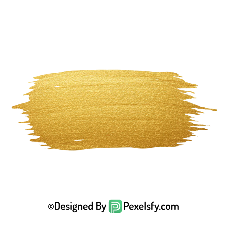 gold paint brush png artistic swipe transparent