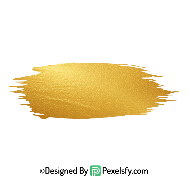 gold paint brush png elegant smear transparent