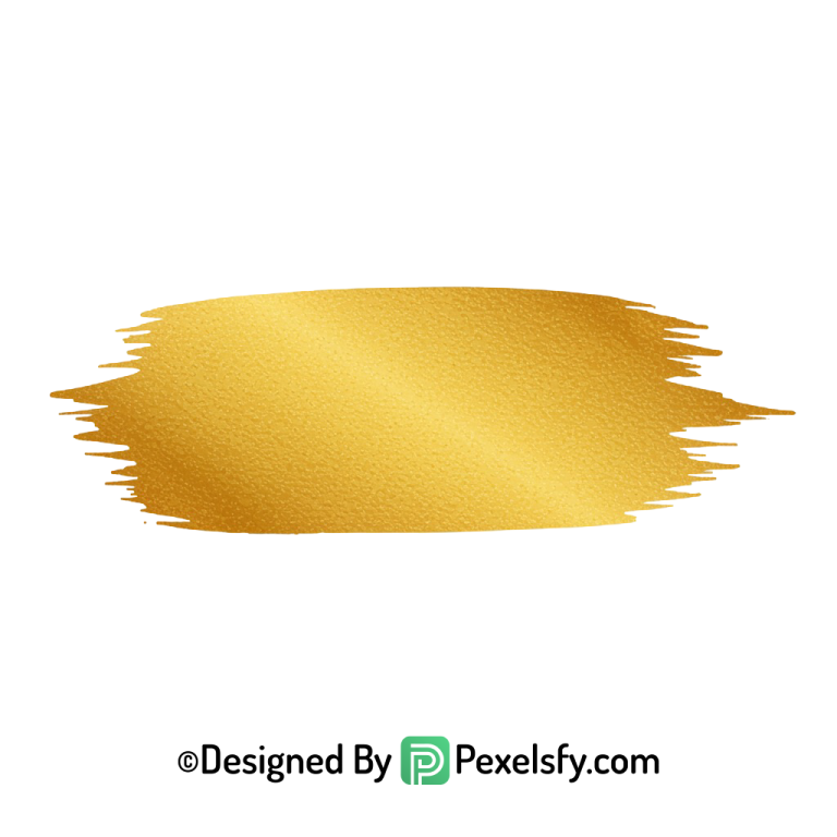 gold paint brush png shiny edge transparent