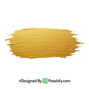 gold paint brush png decorative stroke transparent