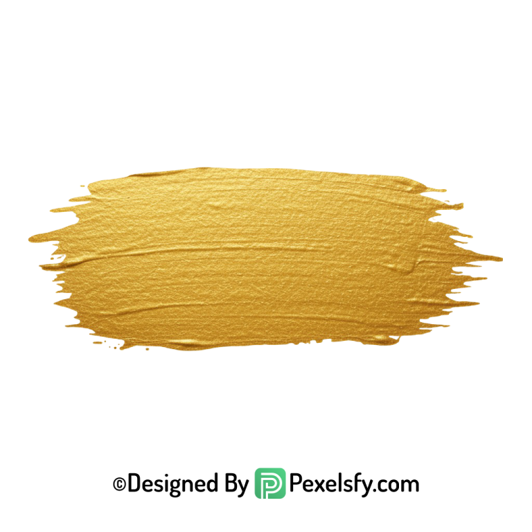 gold paint brush png decorative stroke transparent