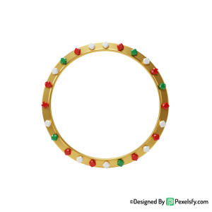 Golden Circle Frame PNG Digital Design, transparent