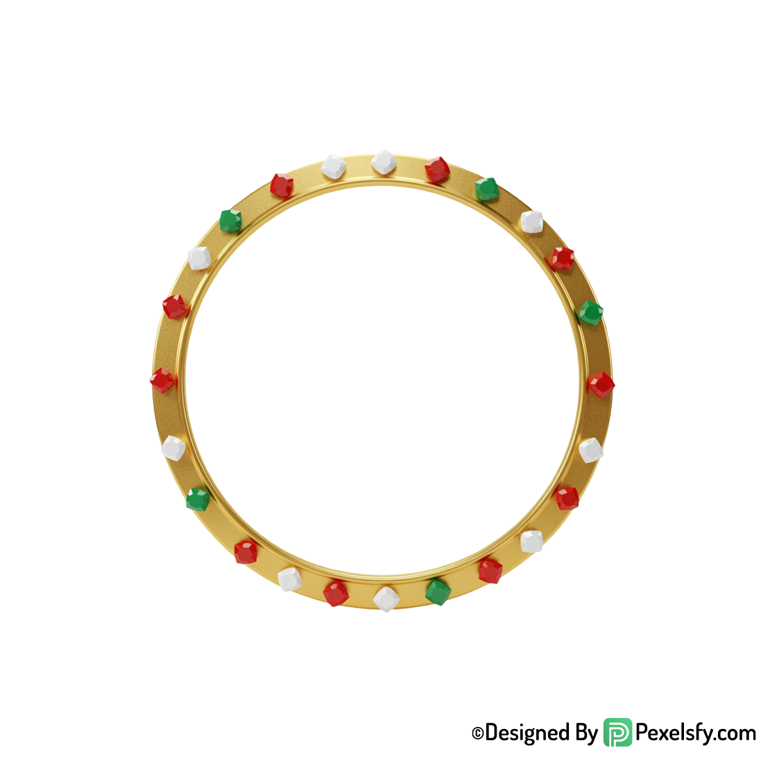 Golden Circle Frame PNG Digital Design, transparent