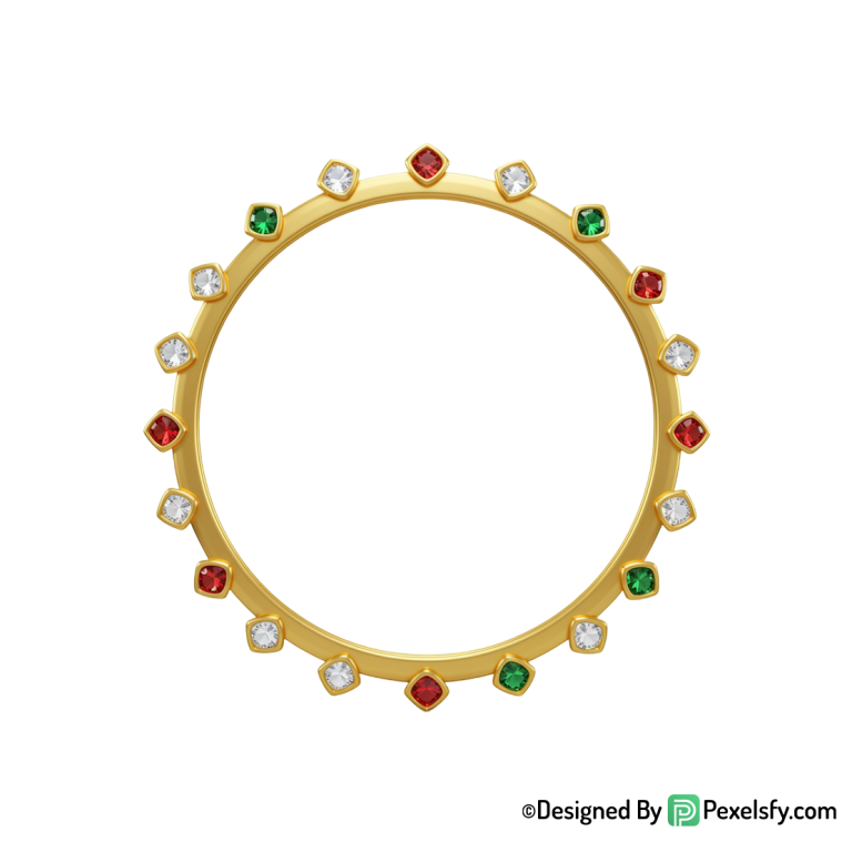Golden Circle Frame PNG for Invitations, transparent