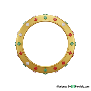 Golden Circle Frame PNG Decorative Art, transparent