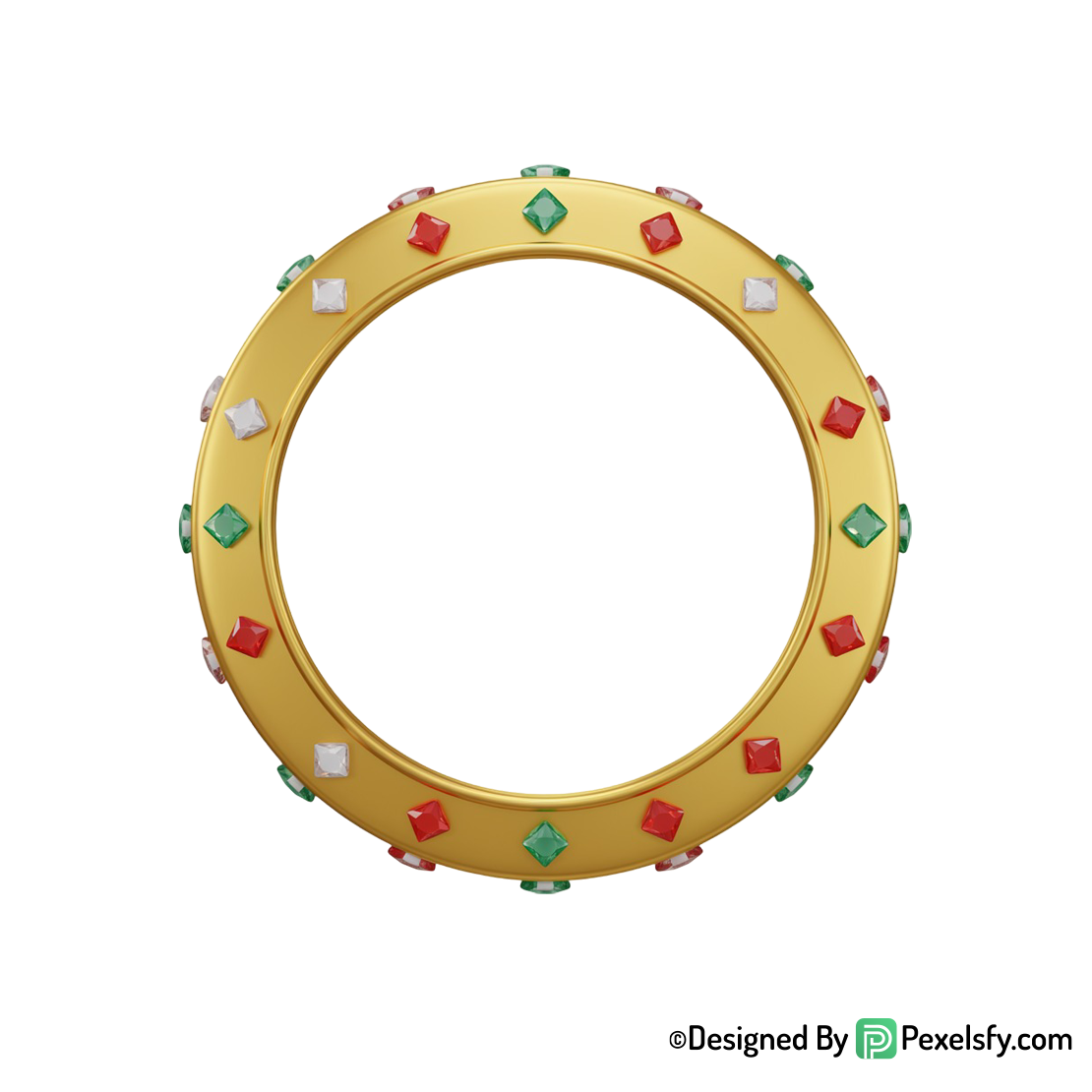 Golden Circle Frame PNG Decorative Art, transparent