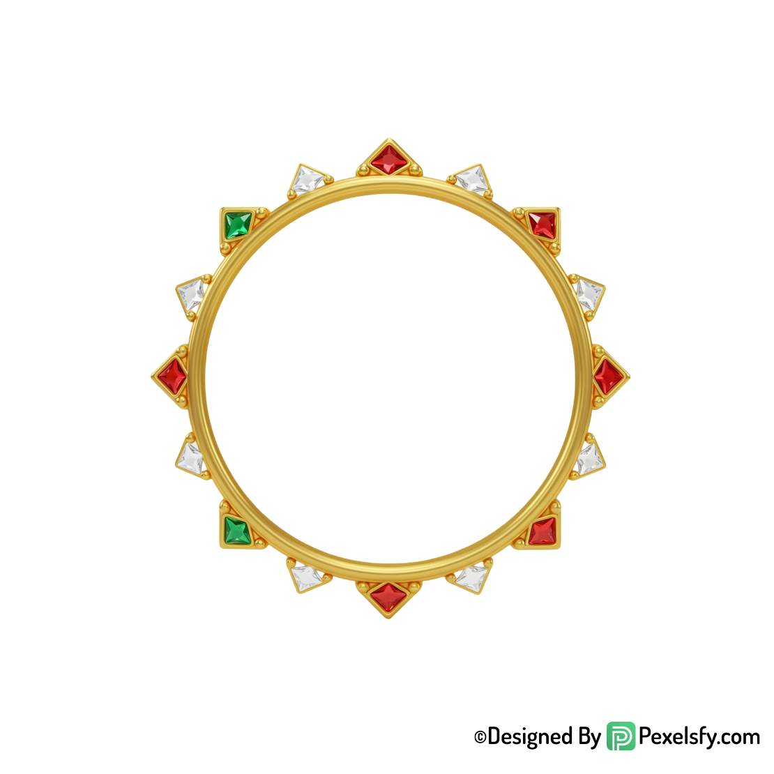 Golden Circle Frame PNG Aesthetic Look, transparent