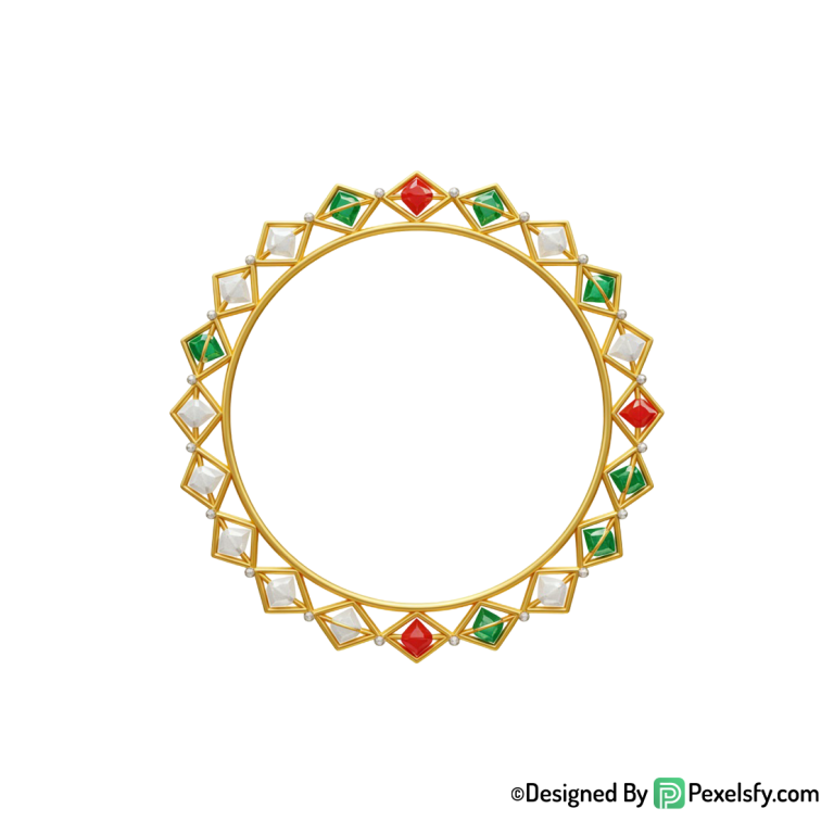 Golden Circle Frame PNG Elegant Layout, transparent